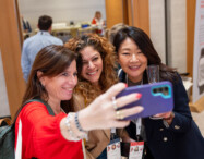 Attendees taking a selfie