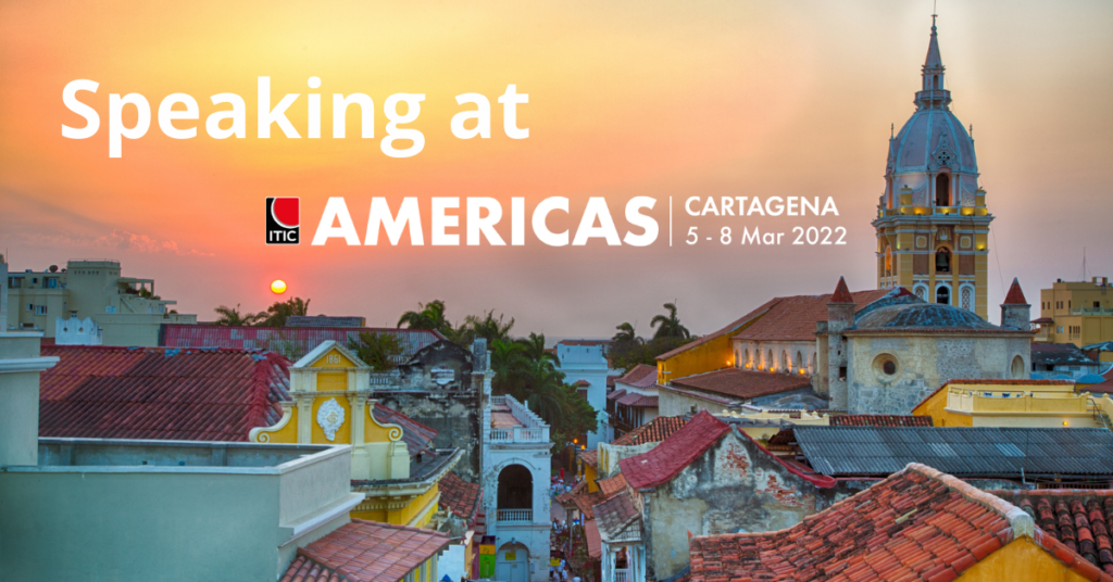 Speaking at ITIC Americas Cartagena 2022